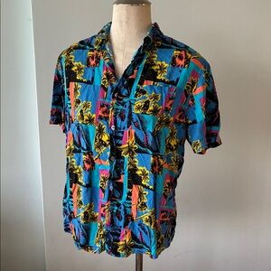 Super Cool Tropical shark print Men's Shirt